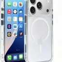 Magnetic for iPhone 17 Pro Case Clear with [Camera Control Cover] [Compatible with MagSafe] Slim & Non-Slip Frosted Hard PC Back & Soft TPU Bumper Matte Phone Cover for iPhone 17 Pro 6.3"