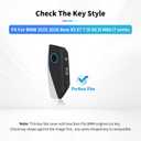 for BMW Key Fob Cover with Keychain, Carbon Fiber Metal Key Fob Case Fit for BMW 2025 2026 New X5 X7 7 iX X6 i5 M60 i7 Series, Full Protection Car Key Cover Shell Accessories for Man and Woman