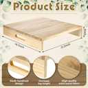 Ziliny 21. 2 x 14. 7 Inch Wooden Rv Stove Top Cover Stove Top Sink Cover Noodle Cutting Board for Electric Gas Burners Sink Noodle Board