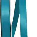 Reliant Ribbon 4950-916-03C Double Face Satin Ribbon, 5/8 Inch X 100 Yards, Teal