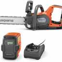 Husqvarna Power Axe 350i Cordless Electric Chainsaw, 18 Inch Chainsaw with Brushless Motor and Quiet Superior Cutting Power, 40V Lithium-Ion 7.5 Ah Battery and Charger Included. 970601202
