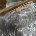Clear Tarps with Grommets 14 Mil Clear PVC Tarp 400g/m Thickened Tear Resistant, for Camping, Plants Greenhouse, Cars, Patio (10' X 12')