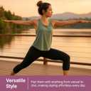 SATINA High Waisted Leggings for Women - Comfortable and Stretchy in Versatile Sizes and Colors (Black)