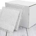 48 Pack Sublimation Blanks Coasters Bulk, 4 Inch Glossy White Glazed Ceramic Tiles Bulk with Cork Backing Pads, Heat Transfer Cup Mat for DIY Crafts Home Kitchen Decor (Square 48PCS)