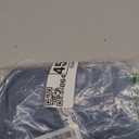 Cotton Linen Round Placemats Set of 4, HADEEONG Table Mats Cloth Placemats, Washable Wrinkle Resistance, Scalloped & Embroidered Fabric Placemats, 15.5 inch (Navy Blue, 4)