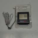 TempPro TP16 Large LCD Digital Meat Thermometer for Cooking, Smoking, Grilling, BBQ Food Temperature Indicator with Clock Timer and Stainless Steel Probe, Black(Previously ThermoPro)