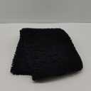 Smiry Luxury Chenille Bathroom Rugs 30x20, Extra Soft and Absorbent Shaggy Bath Mat, Machine Washable, Non-Slip Plush Carpet Runner for Tub, Shower, and Floor, Home Decor Accessories, Black