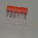 6Pcs Nail Drill Bits Set Professional, 3/32'' Electric Nail Drill Bits for Acrylic Gel Nails, Cuticle Nail Drill Bit Quick Gel Polish Remover Manicure Pedicure Tools with Cleaning Brush (Red)