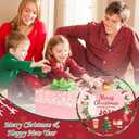 Merry Christmas Christmas Ornaments, 2025 Glass Christmas Ornament, 3 Inch Crystal Round Tree Decoration with Gift Box, Holiday Keepsake Gift for Family & Friends