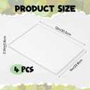 Threlaco 4 Packs Large Gel Printing Plates, 9'' x 12'' Reusable Gel Printing Plate, Printmaking Supplies Art for Card Making, Scrapbooking, Printmaking, Paper Crafts, Monoprinting at Home