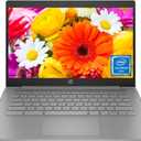 HP 14" HD Chromebook Laptop for Students, Intel Quad-Core N4120(> N4020), 4GB RAM, 64GB eMMC, WiFi, Webcam, HDMI, USB-A&C, 14 Hours Battery life, ZOOM, Chrome OS, CUE Accessories