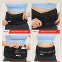 ZELUS Weighted Belt, 0-10 lb Z-Fit Adjustable Weighted Belt for Men Women with 12 Removable Silicone Soft Iron Blocks, 36.2-51.2 in Waist Adjustable Waistband for Training Walking Yoga