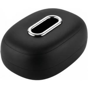 All-Silicone Car Tissue Box Holder, Multi-Position Stretch Fit for SunVisor, Headrest & Center Console, Universal No-Slip No-RattleOrganizer for Car (Black)
