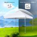 10x10 Canopy Replacement Top with Air Vent, Pop Up Canopy Replacement for Straight Leg Canopy Tent, Canopy Replacement Cover UV Resistant Waterproof for Garden Patio Camping (Top Only)(Silvery White)