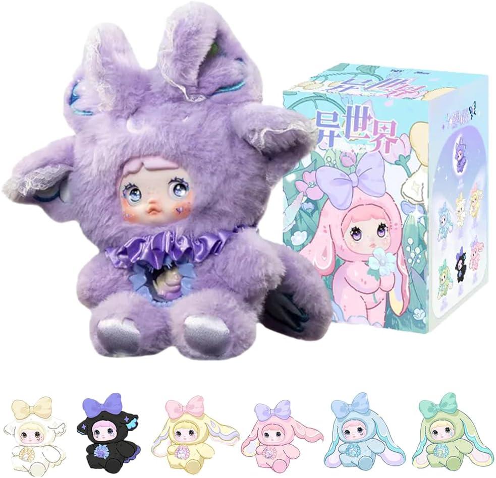 Nommi v6 Fantasy World Series Plush Blind Box 1 Pieces (1 of 7 Possible Styles) Cute Figures Collectible Toys Birthday Gifts (1 Pieces Random Box)