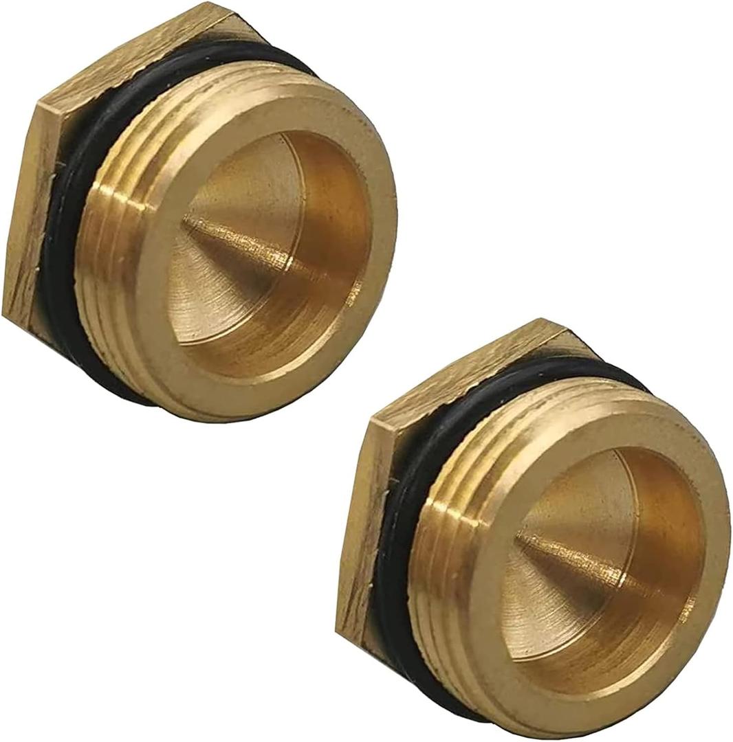2 Pack RP2865 Push-Button Diverter Plug, Brass Plug for Faucet Diverter, Pipe Replacement Kit