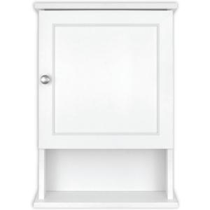 MCS 23x16 White Medicine Cabinet Organizer, Wall Mounted Bathroom Cabinet for Over-The-Toilet Storage, Bathroom Furniture & Restroom Organizer