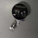 RZHV Radiology You Pose We Expose Retractable Badge Reel with Alligator Clip, Funny Skeleton ID Card Badge Holder Gift for X-RAY Radiology Rad Tech Radiologist Office Worker Coworkers Nurse Doctor