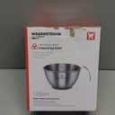 Mixing Bowl 1200ml/40.6oz & Measuring Spoon Set: Stainless Steel Measuring Bowls with Pour Spout & Handle/Multi-purpose Metal Bowl, Meal Prep, Baking Prep Kit Set (1200ml/40.6oz)