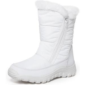 POLAR Womens Memory Foam Twin Zip Opening Pull On Nylon Waterproof Thick Faux Fur Lined Winter Rain Snow Boots Size 10