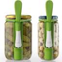 2 Pack Pickle Fork Pickle Grabber Tool-Pickle Picker for the jar Green, 6.7x2.9x1.2 inch, ZL113