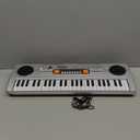 Raimy Piano Keyboard for Kids 49 Keys Portable Keyboard Piano Early Learning Educational Electronic Musical Instrument Toys Gifts for 3 4 5 6 7 8 9 Year Old Boys and Girls (Silver)