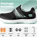 Women's Indoor Cycling Shoes Compatible with 2-Bolt SPD Cleats, Comfortable Bike Shoes for Spin Classes & Outdoor Cycling (Black), 40