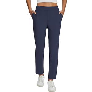 baleaf Womens Business Casual Pants Stretch Travel Pants On Airport with Zipper Pockets Dressy Slacks Golf Work Pull on M