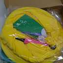 11 PCS Granny Pants Yard Game Set, Oversized Blue & Yellow Pants With 8 Colorful Bouncy Balls & 1 Air Pump, Outdoor Tossing Games For Adults Family Birthday Christmas Party Backyard Reunion Gatherings