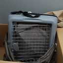 SPORT PET Large Pop Open Kennel, Portable Cat Cage Kennel, Waterproof Pet bed, Travel Litter Collection (Gray)