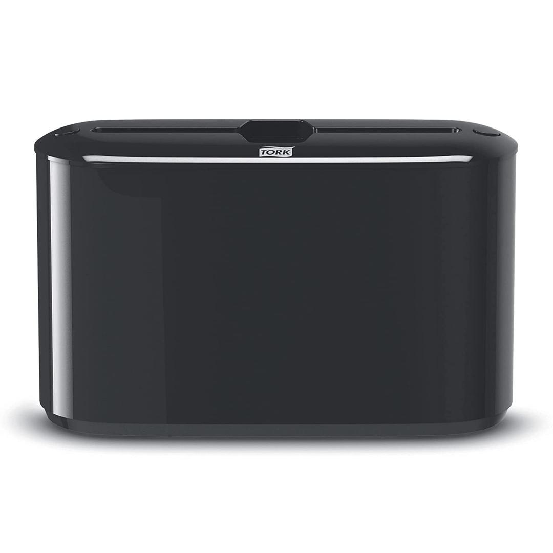 Tork Xpress Paper Towel Dispenser, Black, Single-Dispensing, Compatible with H2 Refills, Space-Saving Design (302028), H2/H23