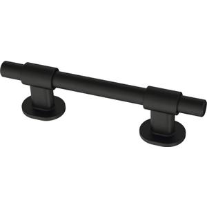 Franklin Brass 5 Pack Matte Black Cabinet Handles Adjustable Drawer Pulls for Kitchen Cabinet Knobs Dressers and Cupboards Fits 1-3/8 to 4 Inch (35102mm) Hole Center | Adjusta-Pull