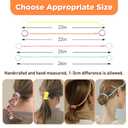 3 x Sport Hair Ties, 4 Packs Colorful Elastic for Women & Girls, No Damage Ponytail Holders for Fine Thin Long Curly Hair, Stretchy Braided Hair Bands for Sports