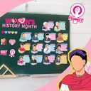 EPARTSWIDE Womens History Month Decorations, Motivational Bulletin Board Decoration Famous Women in History Inspirational Positive Quotes Posters for Classroom