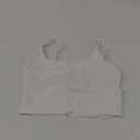 Womens Sports Bras High Support Yoga Bra Criss Cross Back Workout Tank Tops, White, Medium