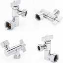 NearMoon Adjustable Shower Head Extension Adapter, SUS304 Stainless Steel Shower Arm Extension Connector for Shower Heads (Chrome Finish)