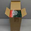 Tioncy 24 Pcs Valentines Day Single Bottle Gift Bag Bulk Wedding Champagne Boxes with Clear Window Handles Reusable Holiday New Year Party Favor(Dark Green, Red)