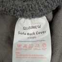 QIANMEW Couch Covers for Sectional Sofa, Washable Stretch Soft Sofa Cushion Covers
, Grey, 25" 