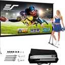 Elite Screens Yard Master 2, 75-inch Outdoor Projector Screen with Stand 16:9, 8K 4K Ultra HD 3D Fast Folding Portable Movie Theater Indoor Foldable Snap On 75 Front Projection | OMS75H2