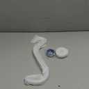 NearMoon S Shaped Shower Head Riser Arm, Shower Extender Arm with Flange, Standard 1/2" Connection- Bathroom Accessory (8 Inch, Chrome)