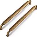 Goo-Ki 6 Pack 6-1/4 Inch （160mm） Hole Center Cabinet Pulls Antique Brass Zinc Alloy Kitchen Drawer Pulls Drawer Handles 6.7 Inch Length 2202-GT-160