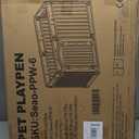 Pet Playpen with Door Dog Foldable Puppy Playpen for Puppies and Small Dogs 6-Panels Easy Assemble Easy Storing for Indoor and Outdoor (6 Panels)