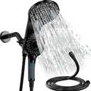 Shower Head with handheld, 10 spray, Magnetic Shower Head, High Pressure Handheld Shower Head, Adjustable Bracket, Built-in Pause Mode & Power Wash, Showerhead with 60" LeakProof Hose, 1.8 GPM