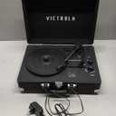 Victrola Journey II (2025 Model)  Bluetooth Suitcase Record Player  Built-in Stereo Speakers with Enhanced Bass, 3-Speed Turntable, Bluetooth Input and Output, RCA & Headphone Outputs (Black)