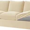 Soft and Comfortable Velvet Sofa Covers with Separate Cushions & Elastic Backrest XL Size for 1/2/3/4 Seater Sofas Perfect for Home Decor & Protection Size: X-Large 3 Seat Set 7 PCS