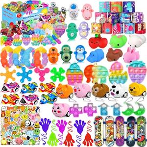 124 Pcs Party Favors for Kids 4-8, Birthday Gift Toys, Goodie Bag Stuffers, Treasure Box Carnival Prizes, Gifts Classroom, Pinata Bags Filler Boys and Girls 8-12
