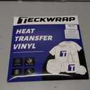 TECKWRAP HTV Heat Transfer Vinyl Bundle: 50 Pack 12"x10" PU Iron On Vinyl Sheets, 24 Assorted Colors for T-Shirts. Compatible with All Cutters & Heat Press Machines. Easy to Cut & Weed