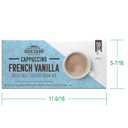 Grove Square Cappuccino Pods, French Vanilla, Single Serve, 50 Count (Pack of 1) - (EXP 07/07/27)