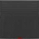 Motor Trend FlexTough SUV Cargo Liner & Car Trunk Mat - Universal Trim-To-Fit All Weather Cargo Mats for Back of SUV - SUV Trunk Mat & Trunk Liner Floor Mat Cargo Cover - Trunk Cover 47.5"in x 32.2"in (Black)