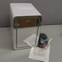 Koolatron Mini Fridge - 8 Can Refrigerator for Bedroom Office, Portable Table Top Beverage Cooler, 12V 110V Refrigerador For Drinks, Soda, Wine, Use In Car, Dorm, Outdoor, patio